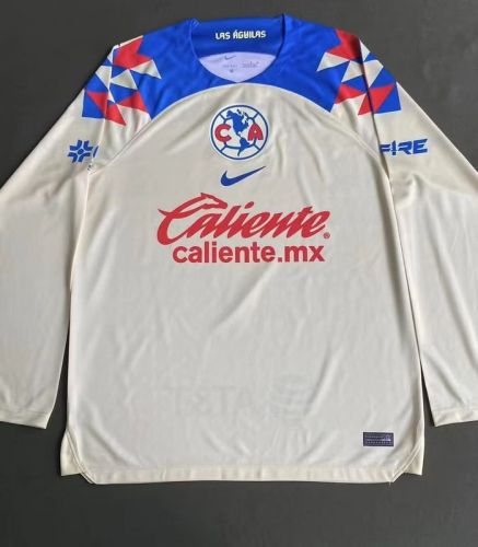 Long Sleeve 2023-2024 Club America Aguilas Home Soccer Jersey