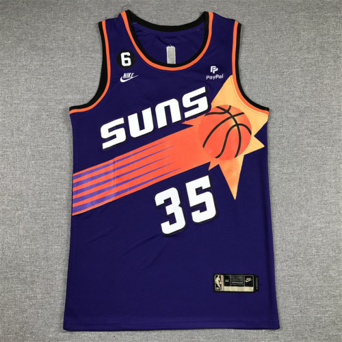 Classic Phoenix Suns 35 DURANT Purple NBA Jersey Basketball Shirt