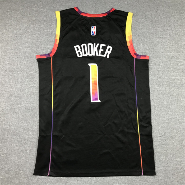 Statement Edition Phoenix Suns 1 BOOKER Black NBA Jersey Basketball Shirt