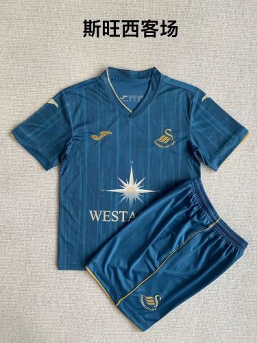 Adult Uniform 2023-2024 Swansea City Home Soccer Jersey Shorts Football Set