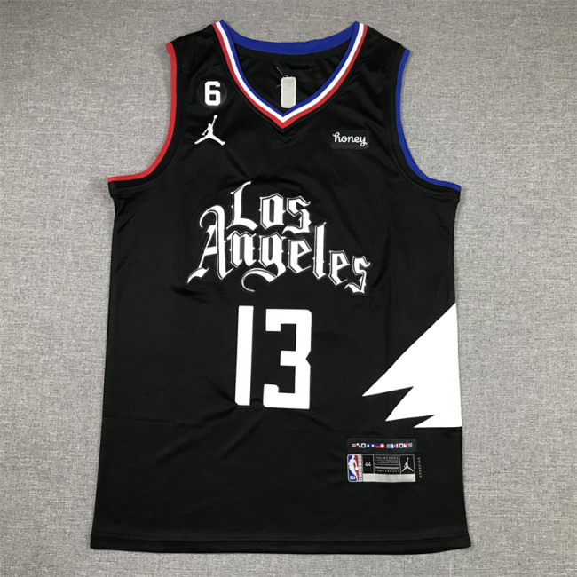 Statement Editon Los Angeles Clippers 13 George Black NBA Jersey Basketball Shirt