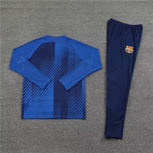 2023-2024 Barcelona Blue Soccer Training Sweater and Pants