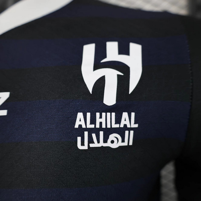 Player Version 2023-2024 Al-Hilal Saudi Third Away Dark Blue Soccer Jersey