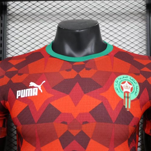 Player Version 2023 Morocco Home Soccer Jersey Morocco Football Shirt