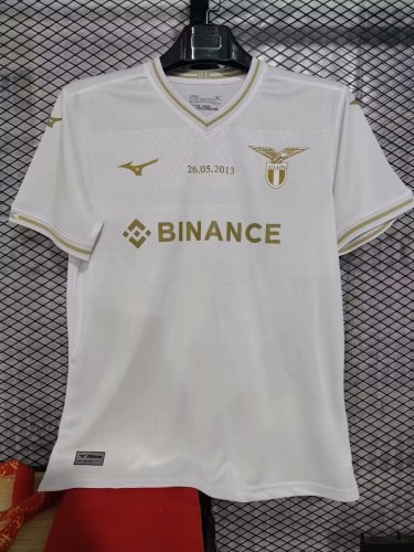 Fan Version 2023-2024 Lazio 10th Anniversary White Soccer Jersey