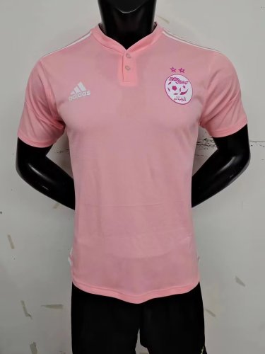 Player Version 2023 Algeria Pink Soccer Polo Football Polo