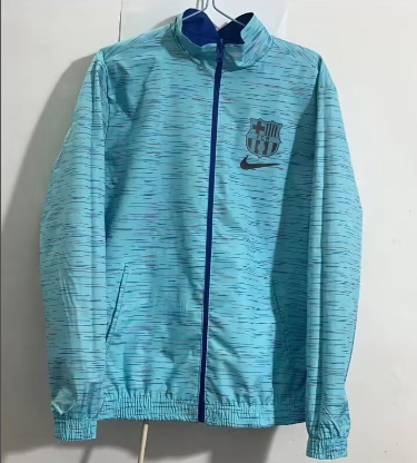 2023-2024 Barcelona Reversible Soccer Jacket Blue Football Jacket