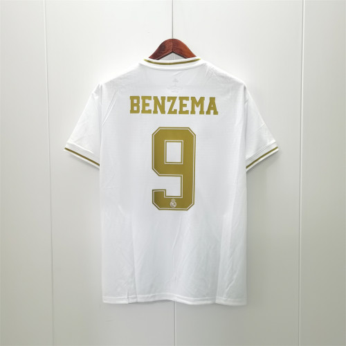 Retro Jersey 2019-2020 Real Madrid BENZEMA 9 Home Soccer Jersey Vintage Real Football Shirt