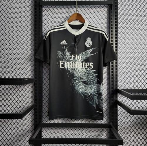 Retro Jersey 2014-2015 Real Madrid Third Away Black Soccer Jersey Vintage Football Shirt