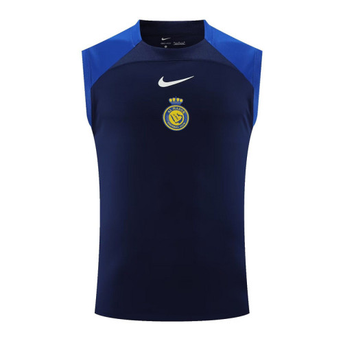 Fan Version 2023-2024 Al Nassr Blue Soccer Training Vest