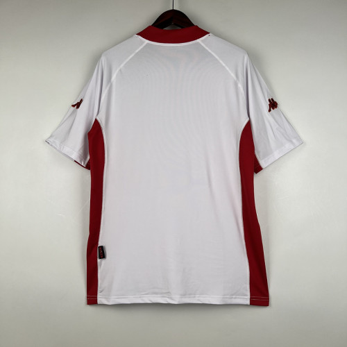 Retro Jersey 2001-2002 As Roma Away White Soccer Jersey Vintage Football Shirt