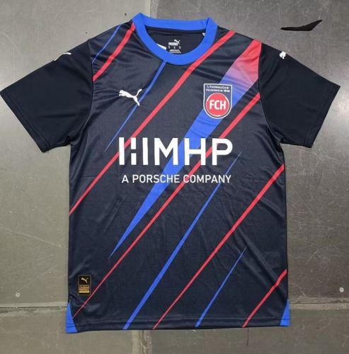 Fan Version 2023-2024 1. FC Heidenheim Away Dark Blue Soccer Jersey Football Shirt