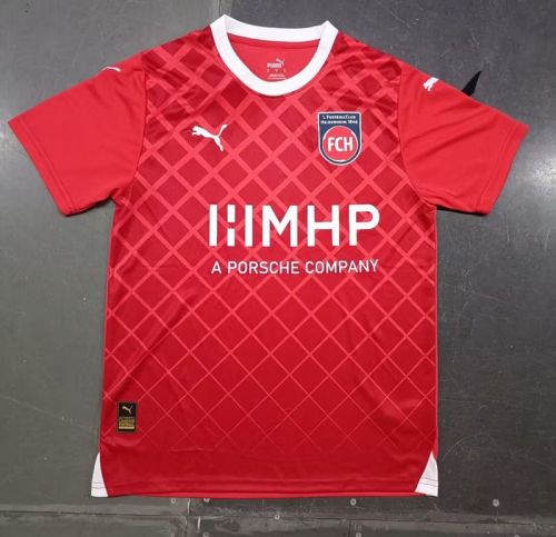 Fan Version 2023-2024 1. FC Heidenheim Home Soccer Jersey Football Shirt