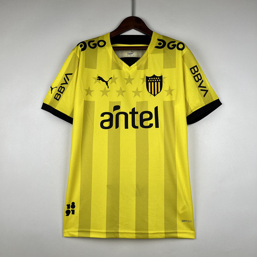 Fan Version 2023-2024 Peñarol Away Yellow Soccer Jersey