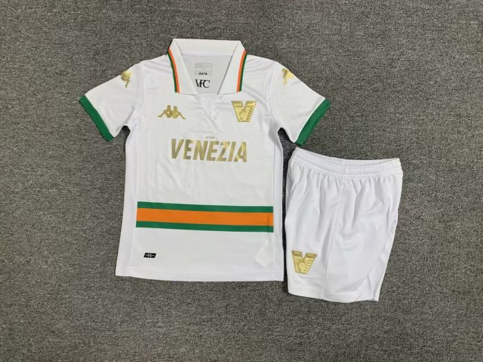 Adult Uniform 2023-2024 Venezia Away White Soccer Jersey Shorts