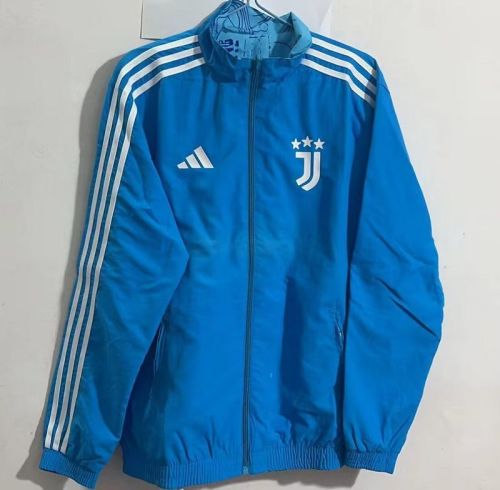 2023-2024 Juventus Reversible Soccer Jacket Blue Football Jacket
