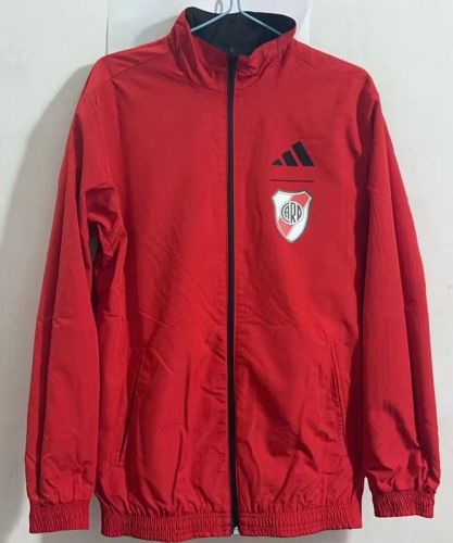 2023-2024 River Plate Reversible Soccer Jacket Red/Black  Football Jacket