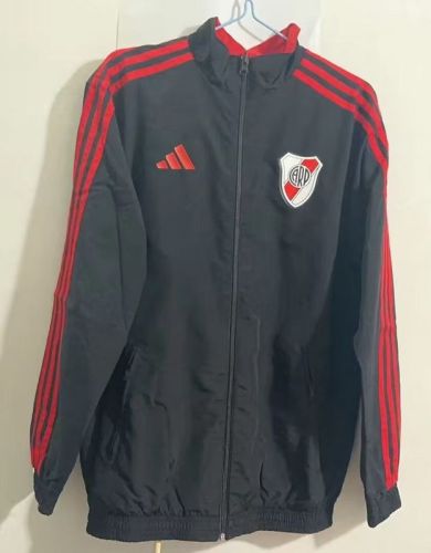 2023-2024 River Plate Reversible Soccer Jacket Red/Black  Football Jacket