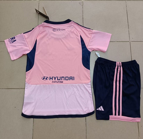 with LALIGA Patch Adult Uniform 2023-2024 Real Oviedo Away Pink Soccer Jersey