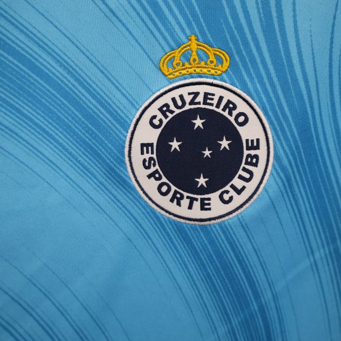 Fans Version 2023-2024 Cruzeiro Third Away Blue Soccer Jersey