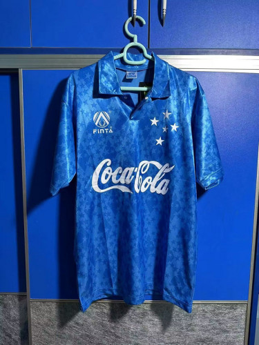 Retro Jersey 1993-1994 Cruzeiro Home Soccer Jersey Vintage Football Shirt