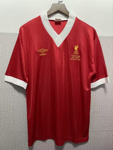 Retro Jersey 1978 Liverpool UCL Final Red Soccer Jersey