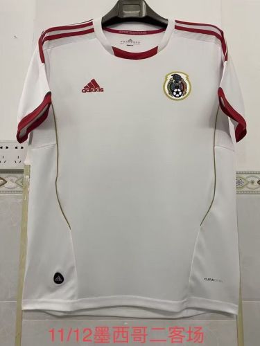 Retro Shirt 2011-2012 Mexico Third Away White Soccer Jersey Vintage Football Shirt