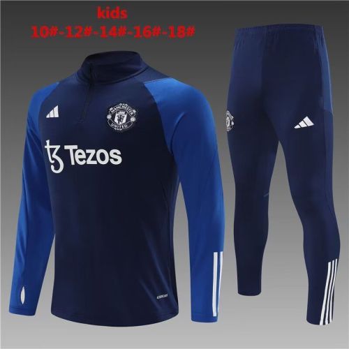 Youth 2023-2024 Manchester United Borland Soccer Training Sweater and Pants