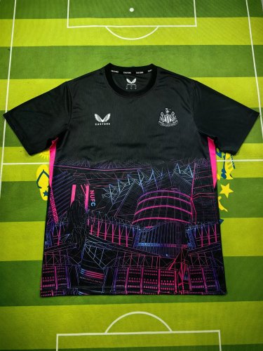 Fan Version 2023-2024 Newcastle United Black/Pink Football Shirt Soccer Jersey