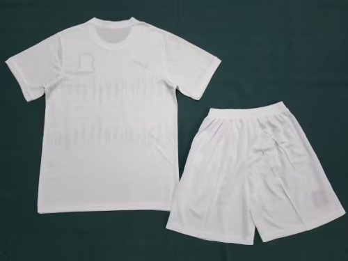 Adult Uniform 2023-2024 Ittihad Away White Soccer Jersey Shorts
