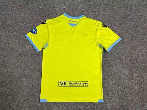 Fans Version 2023-2024 Blackburn Rovers Away Yellow Soccer Jersey Football Shirt