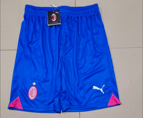 2023-2024 AC Milan Third Away Blue Soccer Shorts