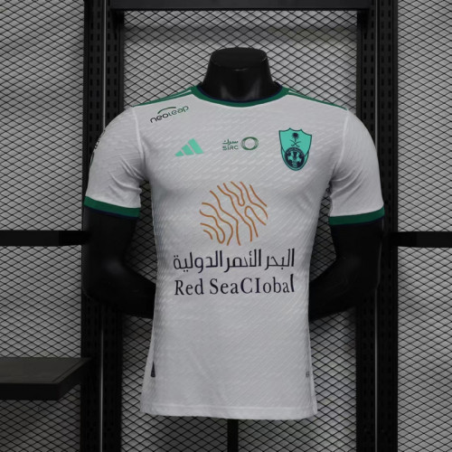 Player Version 2023-2024 Al-Ahli Saudi Away White Soccer Jersey