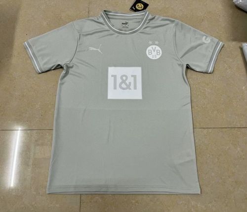 BVB Football Shirt Fans Version 2023-2024 Borussia Dortmund Special Edition Grey Soccer Jersey