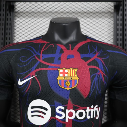 Player Version Barca Camisetas de Futbol 2023-2024 Barcelona Special Edition Black/Purple/Red Soccer Jersey