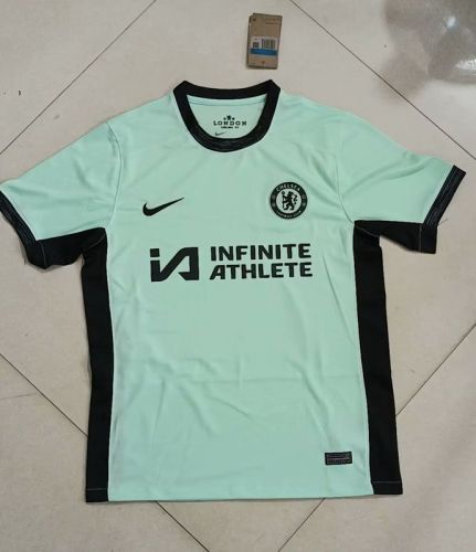 with Sponor Logo Chelsea Football Shirt Fan Version 2023-2024 Chelsea Third Away Soccer Jersey