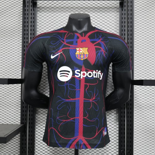 Player Version Barca Camisetas de Futbol 2023-2024 Barcelona Special Edition Black/Purple/Red Soccer Jersey