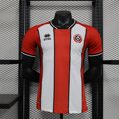Player Version 2023-2024 Sheffield United Home Football Shirt Soccer Jersey