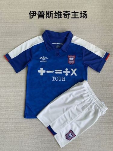 Adult Uniform 2023-2024 Ipswich Town Home Soccer Jersey Shorts