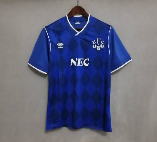 Retro Jersey 1986-1987 Everton Home Blue Soccer Jersey Vintage Football Shirt