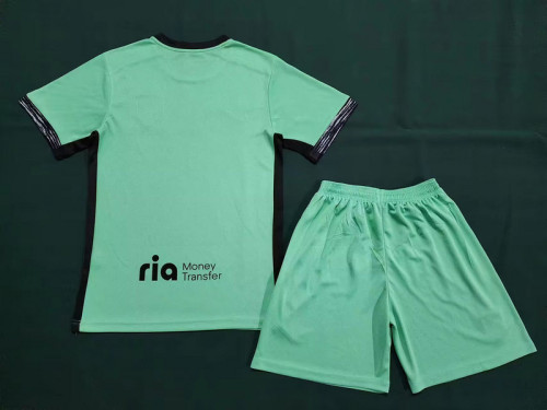 Adult Uniform 2023-2024 Atletico Madrid Third Away Green Soccer Jersey Shorts