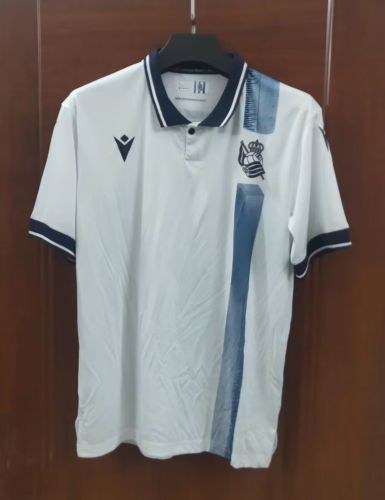 Fan Version 2023-2024 Real Sociedad Third Away White Soccer Jersey Football Shirt