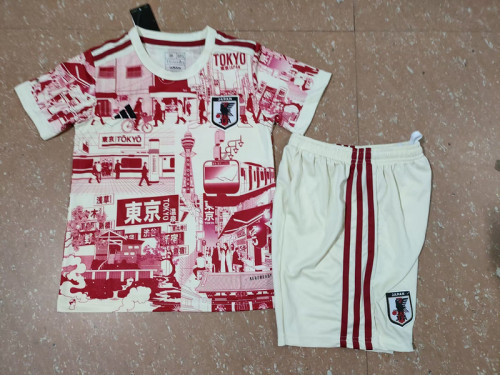Youth Uniform Kids Kit 2023-2024 Japan Tokyo Special Edition Soccer Jersey Shorts