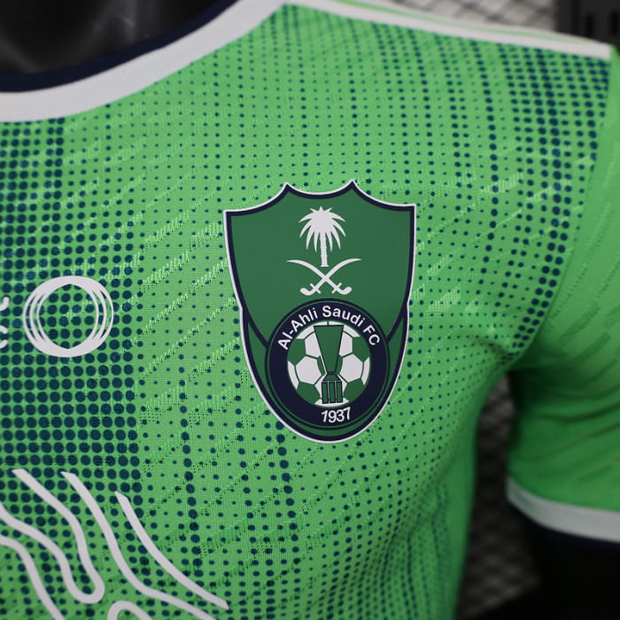 Player Version 2023-2024 Al-Ahli Saudi Home Soccer Jersey