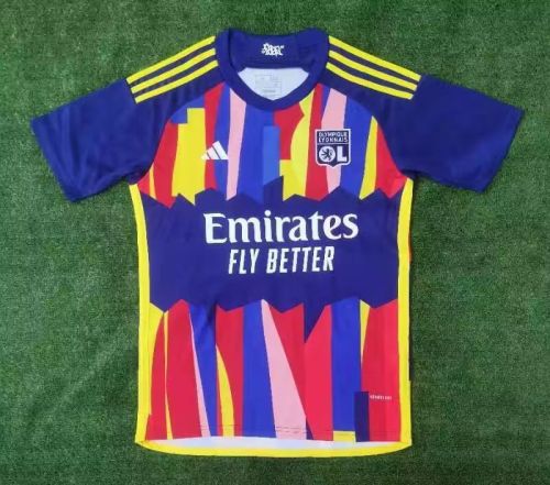 Fan Version 2023-2024 Olympique Lyonnais Third Away Soccer Jersey Lyon Football Shirt