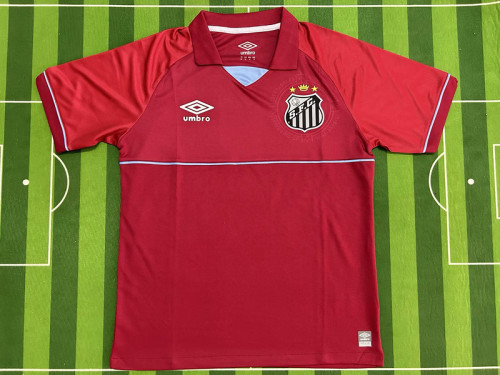 Fans Version 2023-2024 Santos Red Goalkeeper Soccer Jersey