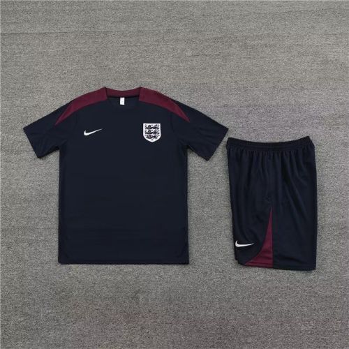 Adult Uniform 2023-2024 England Borland Soccer Training Jersey and Shorts Football Kits