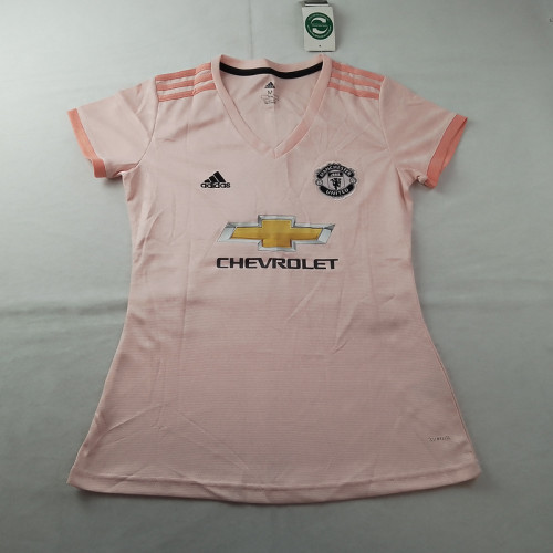 Retro Jersey Women 2018-2019 Manchester United Away Pink Soccer Jersey