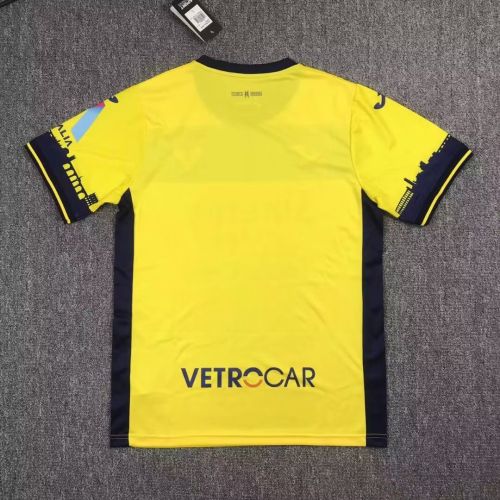 Fan Version 2023-2024 Hellas Verona Away Yellow Soccer Jersey