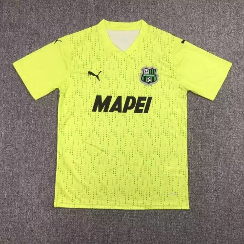 Fan Version 2023-2024 US Sassuolo Calcio Third Away Yellow Soccer Jersey